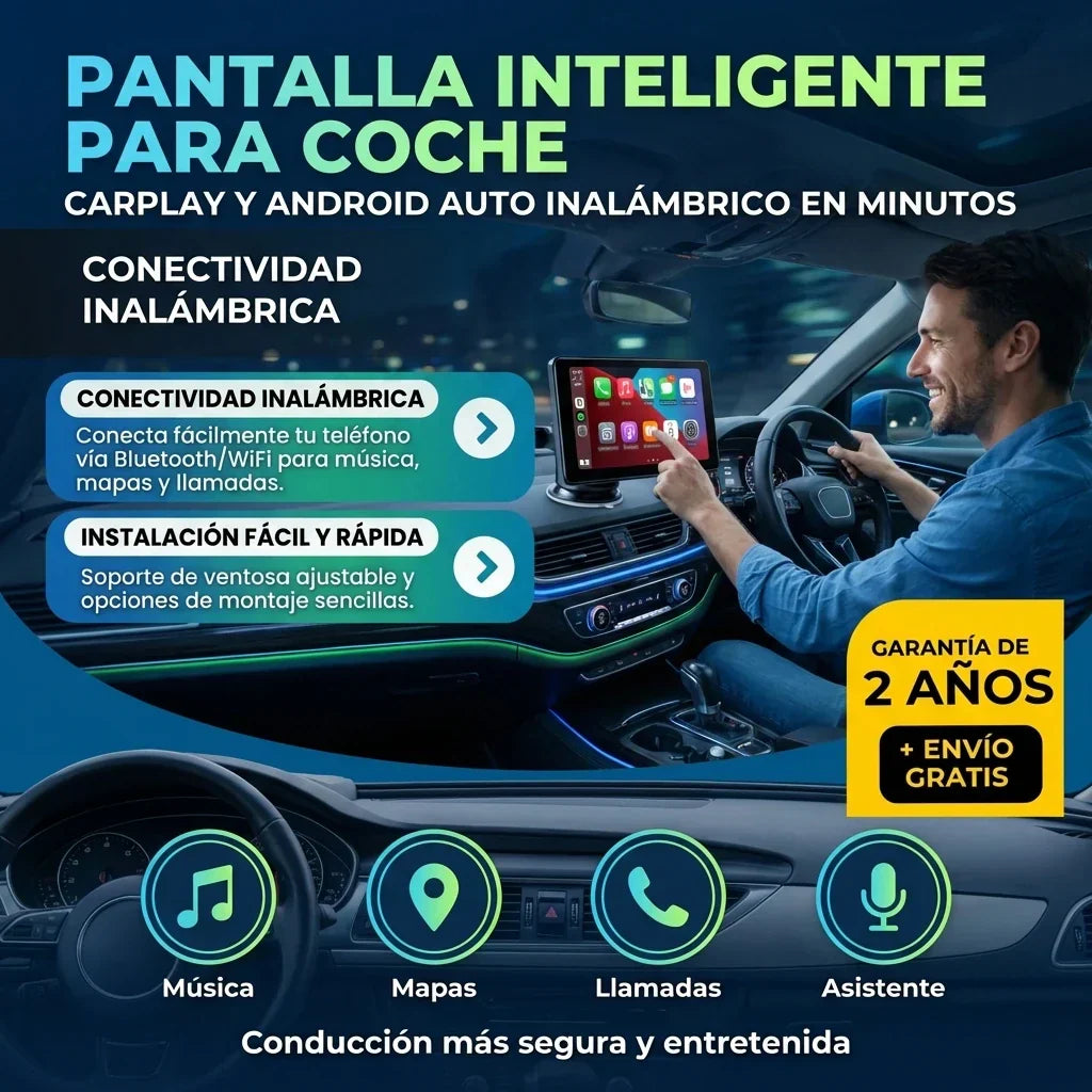 CAR PLAY - ADAPTABLE A TODO TIPO DE CARRO
