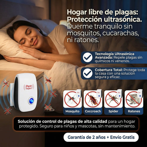 Repelente Para Plagas Electrónico